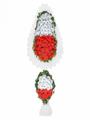 Malatya Çiçekçi - Çiftli çelenk