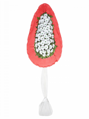  Malatya Çiçekçiler - kırmızı beyaz çelenk