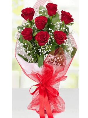  Malatya Çiçek Siparişi - 7 li gül buketi