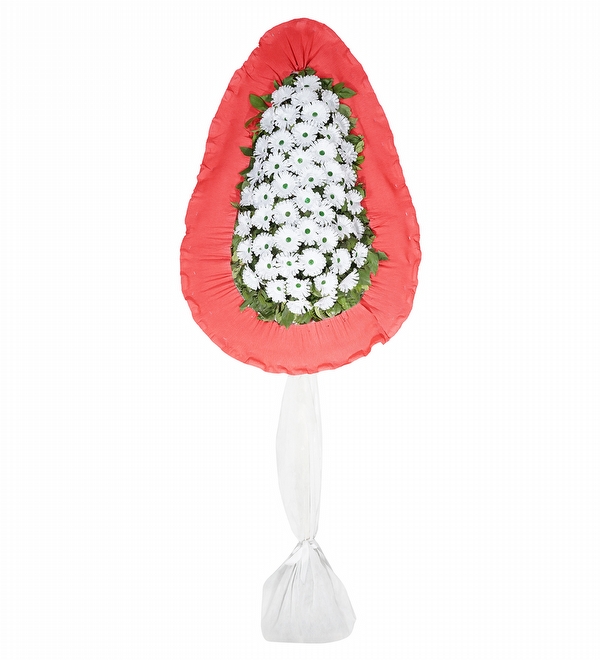  Malatya Çiçekçiler - kırmızı beyaz çelenk