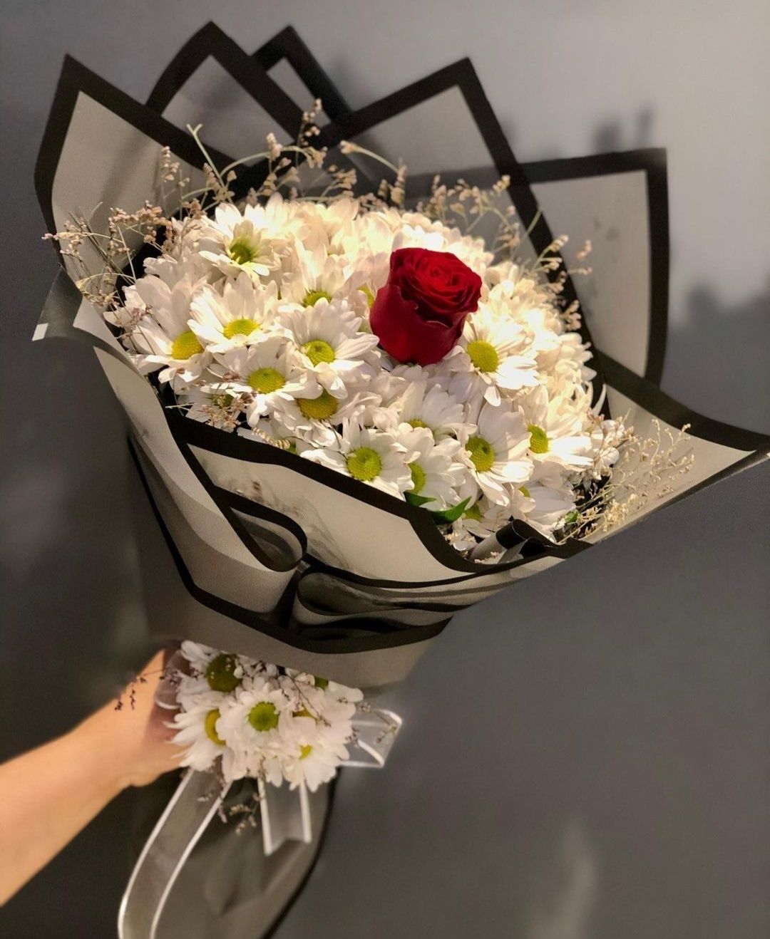  Malatya Çiçek Gönder - papatya tek gül buketi